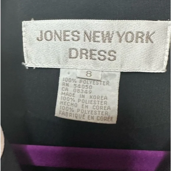 Vintage Jones New York Dress White Collar Button down - Picture 5 of 7